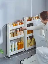 極薄デザインの浴室用トイレ横隙間収納ラック【スリムサイズ・省スペース利用】