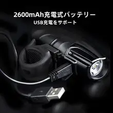 EasyDo 自転車用 前照灯【充電式・高輝度・バイク用】