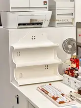 デスク用コーナー仕切り棚【収納力抜群・オフィス水筒ホルダー付き】