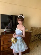 爽やかなグリーンのシフォンミニスカート【Aライン・ハイウエスト・フレアデザイン】