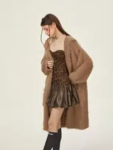 GirlyFancyClub 肌見せフラワーデザインタフタチュニックワンピース【ヒョウ柄・ポンポンスカート】