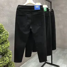 色あせない黒のデニムパンツ【メンズ・フィット・スリムシルエット・春秋用】