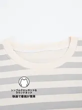 夏用カップルパジャマ【綿100％・ストライプ・半袖】（セットアップ対応）