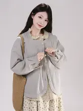 女性用 ウール混合クルーネックキルティングコート【冬用・軽量・暖かさ抜群】
