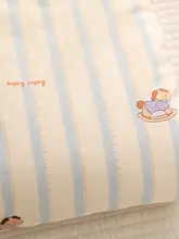 青い小馬デザインの子供用布団カバー【全棉・幼稚園向け・かわいい】