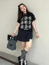 サマースタイルのコーディネート！短袖Tシャツと工  装スカートパンツ