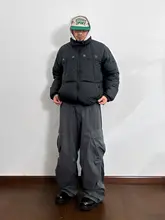 NOSD by BUllSHITLAB 24FW ウォッシュ加工ベルテッドカーゴパンツ