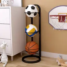 スポーツ用ボール収納ラック【バスケットボール・サッカー用・スタンド型・家庭用】