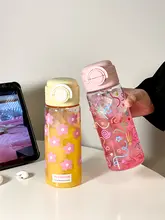 高温に耐えるトライタン製ストロー付き透明カップ【女子向け・おしゃれなデザイン】