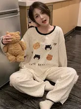 春夏用の可愛いドット柄パジャマ【極上の柔らかさ・インナー・ルームウェア・秋用】（セットアップ対応）