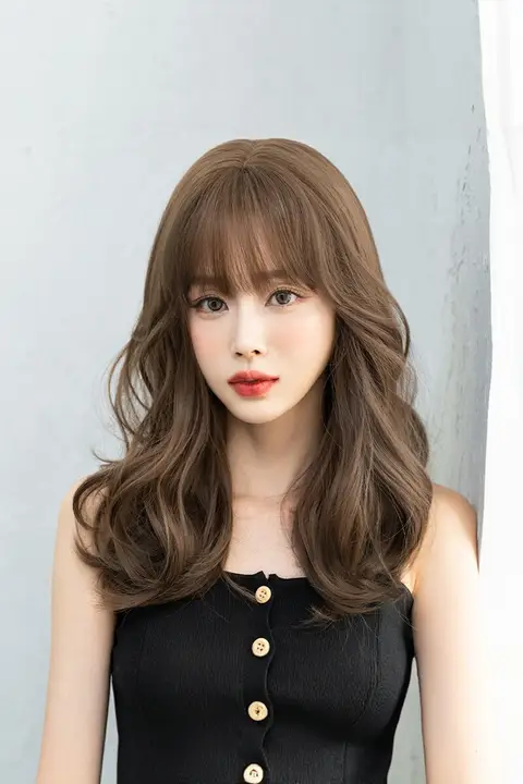 女性用 ロングボリュームカールウィッグ【自然でリアルなフルヘッドタイプ・日常スタイル】