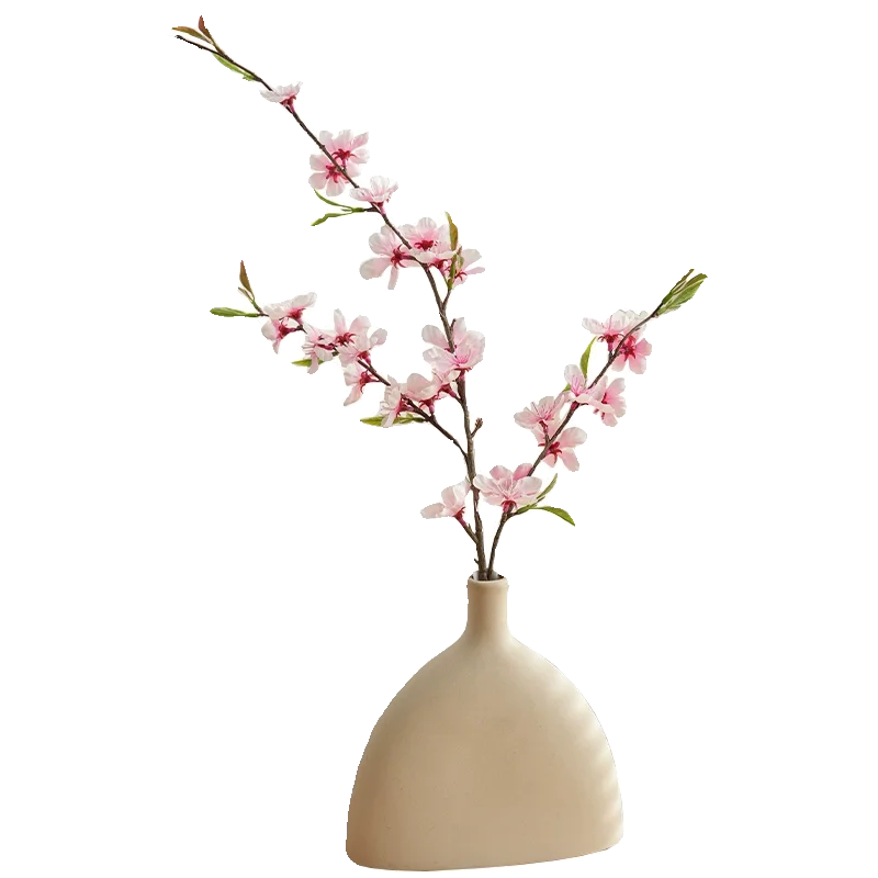 新中式デザインの桃の花の造花【デスク装飾用・禅風・撮影小物】