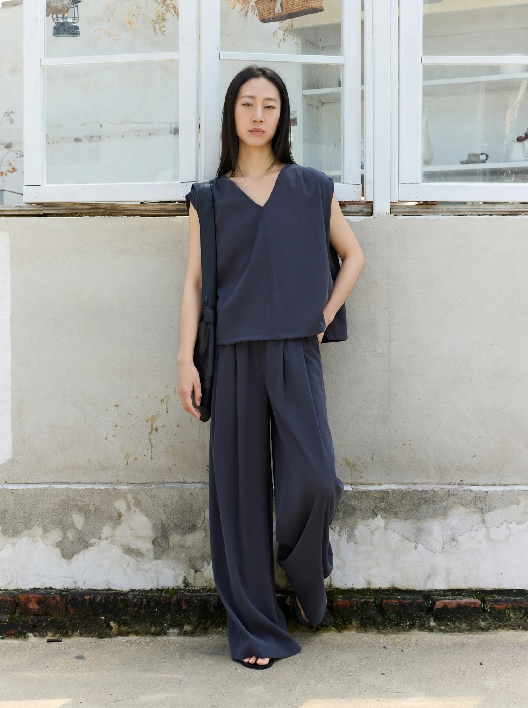 30代の夏に何を着るか？ドレープ袖Tシャツとワイドパンツのセットアップが解決する理由
