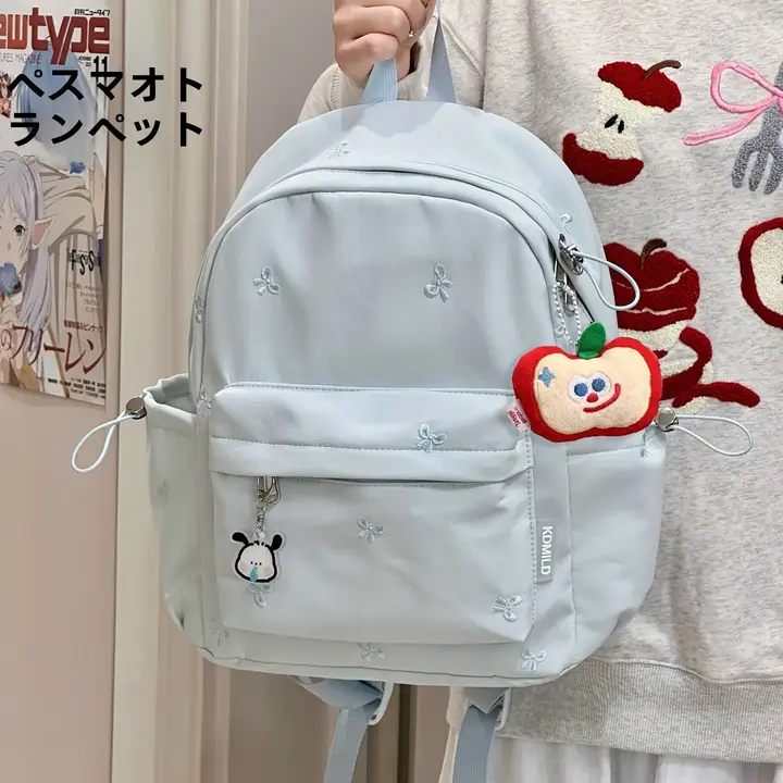 シンプルなデザインのカジュアルリュックサック【学生用・軽量・旅行に最適】