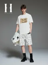 立体刺繍デザインTシャツ【春夏用・半袖・メンズ】