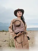 真皮製 レディースショルダーバッグ【大容量・バケツ型・カジュアルスタイル】