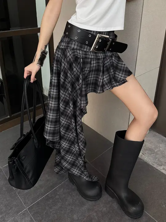 ブラックレトロハイエンドウエストベルト【女性用・パンキースタイル・流行のデコレーション】