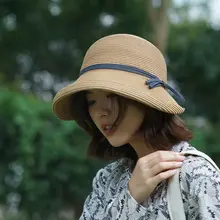 シンプルな大きなつば付き婦人用フィッシャーハット【遮光・折りたたみ可能・夏用】