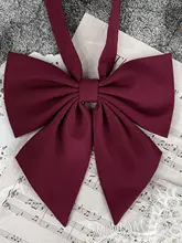 斜め角デザインのJK制服用リボン【心臓の羽根モチーフ】（セットアップ対応）