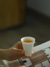 白瓷製 功夫茶杯【家用・茶室用・来客用】