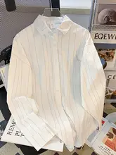 デザイン性の高いストライプポロシャツ【春秋用・ルーズフィット・フランス風】