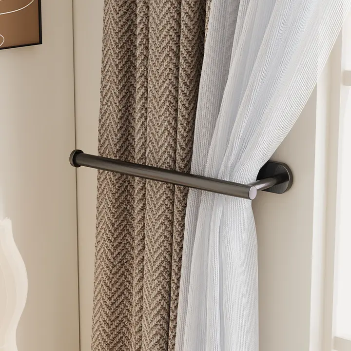 おしゃれなカーテンフック【浴室用・穴あけ不要・壁掛けタイプ】