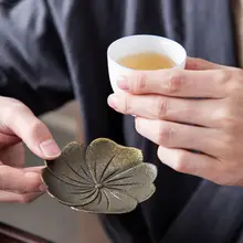 金属製 防滑茶托【創意デザイン・熱隔離・茶具アクセサリー】