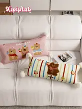 可愛らしい少女風ピンクの抱き枕【カートゥーンデザイン・家庭用・ソファ用】