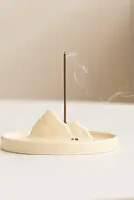 北欧デザインの現代的な陶器製線香立て【シンプルなインテリア小物・燃焼プレート】