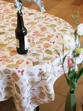 テーブルクロス ランチョンマット コットンリネン 花柄 ヴィンテージ 韓流 リビング インテリア 「HEGALY」