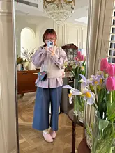 小柄な女の子におすすめのワイドレッグパンツ【ストレート・フィット】