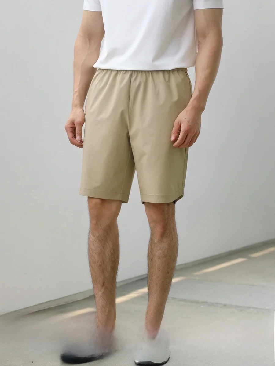 春コーデ メンズ | 重厚コットンとアメリカンヴィンテージのストレートショートパンツ
