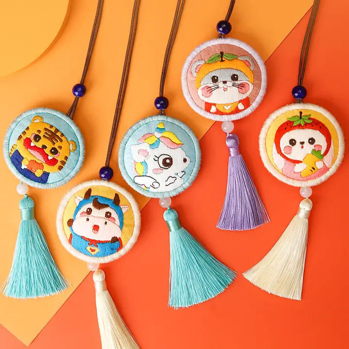 手作り刺繍キット 平安符【DIY材料・香囊・護身符】