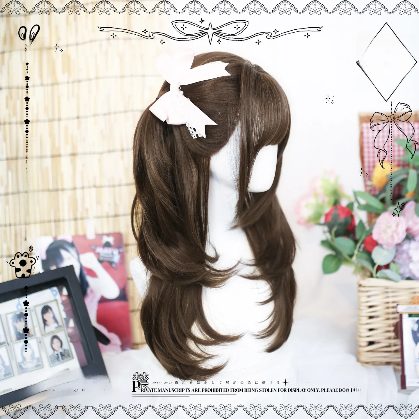 ロリータスタイルのウィッグ：長直毛で自然な甘さを実現する大人のヘアアレンジ