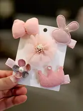 赤ちゃん用リボンヘアクリップ【極上の柔らかさ・全包布・髪を傷めない設計】