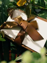 Caicailee アート陶器製 豌豆花デザインイヤリング＆ネックレス【オリジナルデザイン】