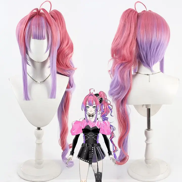 VTuberキャラクター用コスプレウィッグ【綺麗な色合い・長い髪】