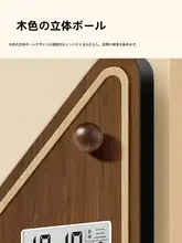 静音角型壁掛け時計【両面表示・クリエイティブデザイン・万年カレンダー機能】