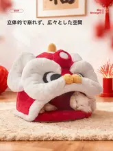 冬用加厚保温封閉型猫用ベッド【洗濯可能・可愛いデザイン】