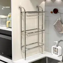 吸盤取付け式の壁掛け食器収納ラック【ステンレス製・水切り機能付き】