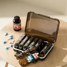 密封分装便携薬箱【大容量・防塵・七日用】