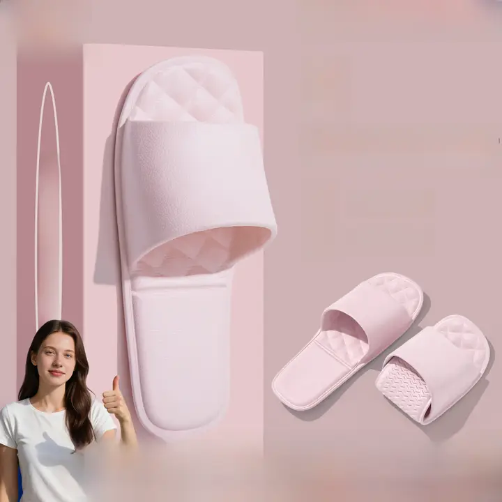 軽量コンパクト 折りたたみスリッパ【防滑・浴室用・夏用・カップル向け】