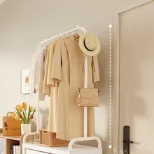 ハンガーラック 防塵カバー付き 一時掛け 脱ぎっぱなし防止 寝室用 家庭用 シンプル 衣類収納ラック