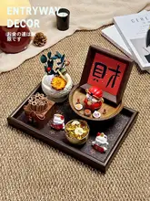 ユニークな招き猫の置物【オフィスデスクの装飾・玄関用・精巧なギフト】