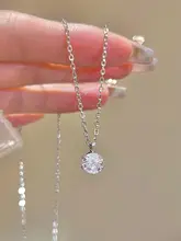 防水性と低アレルギー性を備えたステンレス製ジルコニアネックレス【極上の輝き】