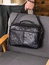 本革製 メンズショルダーバッグ【シンプルデザイン・通勤対応・斜め掛け】