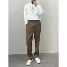 メンズ春夏用スリムフィットパンツ【軽量・カジュアル・ルーズストレート】