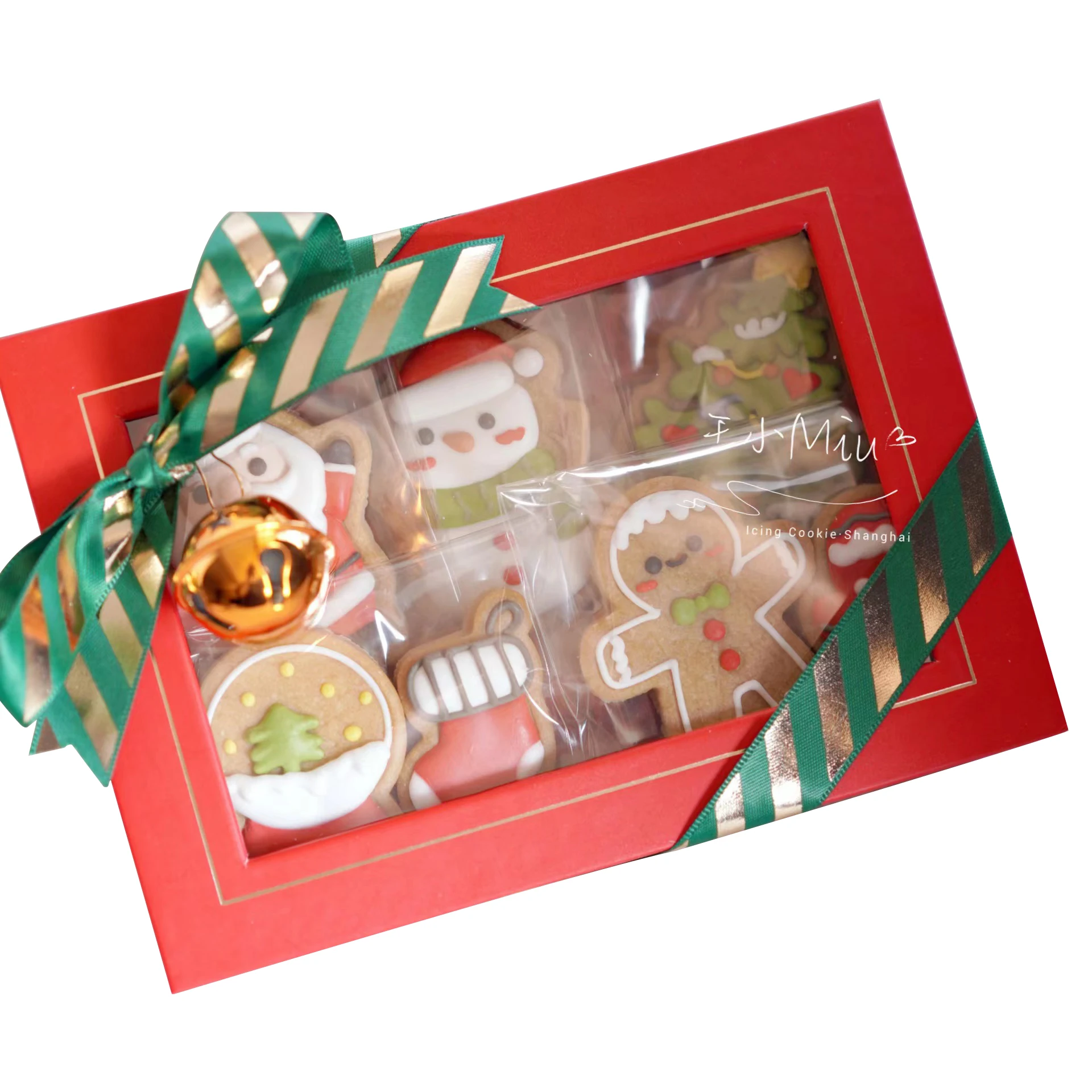 クリスマスクッキー型セット：韓式カートンデザインで楽しめるクリスマスバケツセット