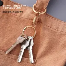 耐久性のあるスプリングデュアルリングキーホルダー【個性的なデザイン・メタル製】