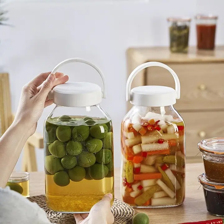 密封ガラス製梅酒瓶【食品級・発酵用・保存容器】